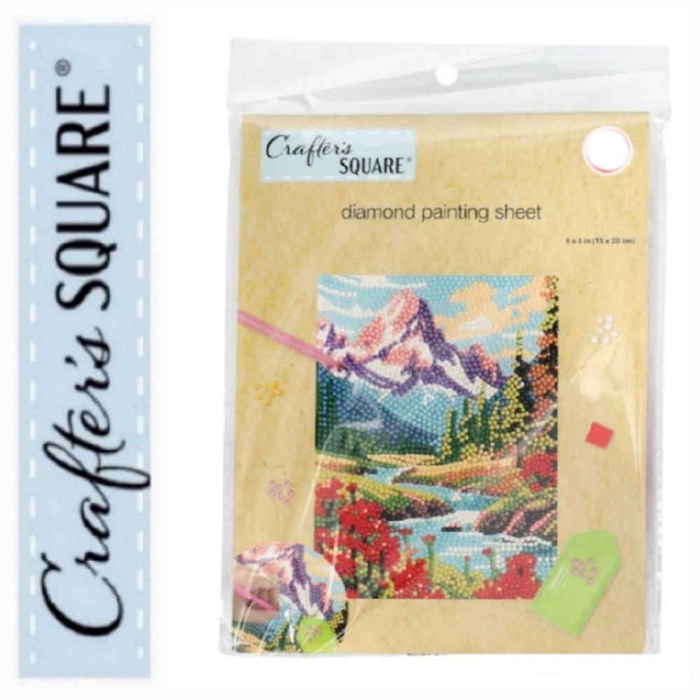 Mountain Scene Diamond Painting Sheet